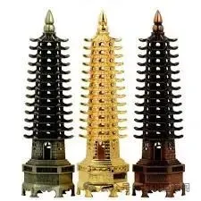 The 13-storey Bronze Wenchang Pagoda (with base) - 风水世界