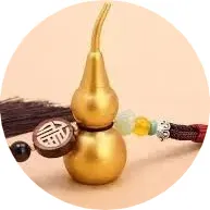 铜葫芦挂件摆件纯铜金色镇宅招财门口汽车红绳黄铜全铜铜制胡芦-Taobao Vietnam